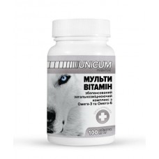 Unicum PREMIUM вітаміни для собак мультивітамін 100г. 100 табл.