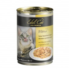 Edel Cat Шматочки з куркою й качкою в соусі для котів 400g