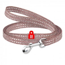 Collar WAUDOG Re-cotton світловідбиваючий повідець для собак та котів (коричневий) XS 