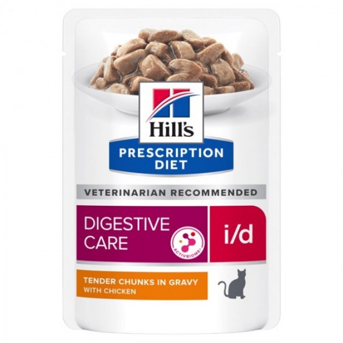 Hill's PD i/d Digestive Care Chicken вологий корм для догляду за травленням котів з куркою 85 г