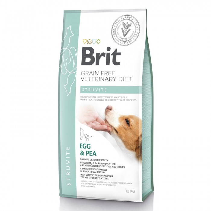 Brit GF Veterinary Diets Dog Struvite сухий корм для собак з яйцем, індичкою та горохом 12 kg 