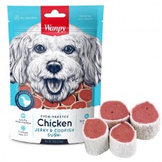 Wanpy Chicken Jerky & Codfish Sushi ласощі для собак з куркою та тріскою 100 г