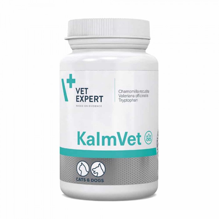 Vet Expert KalmVet харчова добавка для собак і котів для зменшення симптомів стресу 60 капс.