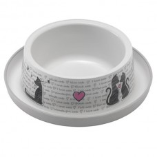 Moderna Trendy Dinner Cats in Love миска для котів (біла) 350мл.