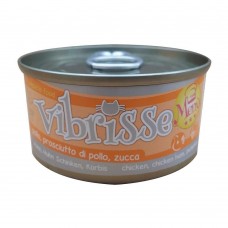 VIBRISSE MENU вологий корм з куркою та шинкою в гарбузовому соусі 70 г