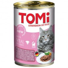 TOMI VEAL вологий корм для котів з телятиною в соусі 400 г
