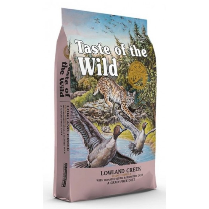 Taste of the Wild Lowland Creek Feline Formula сухий корм для котів з качкою та перепілкою 2 кг