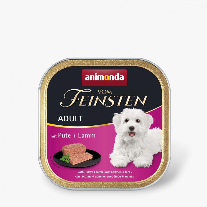 Animonda Vom Feinsten Adult with Turkey + Lamb вологий корм з індичкою та ягням для собак 150 г
