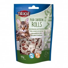 Trixie PREMIO Rolls ласощі для котів з куркою та сайдою 50гр