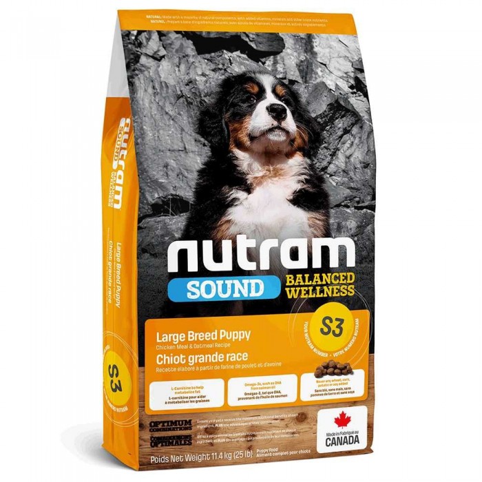 Nutram Sound Balanced Wellness Puppy сухий корм для цуценят з куркою та вівсянкою 11,5 кг