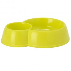 Moderna ЕКО подвійна миска для котів (лимонна) 170х450 мл