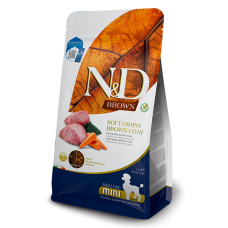 Farmina N&D Brown Dog Adult Mini Lamb, Spirulina & Carrot сухий корм для малих порід з коричневою шерстю з ягням, спіруліною та морквою 2 кг