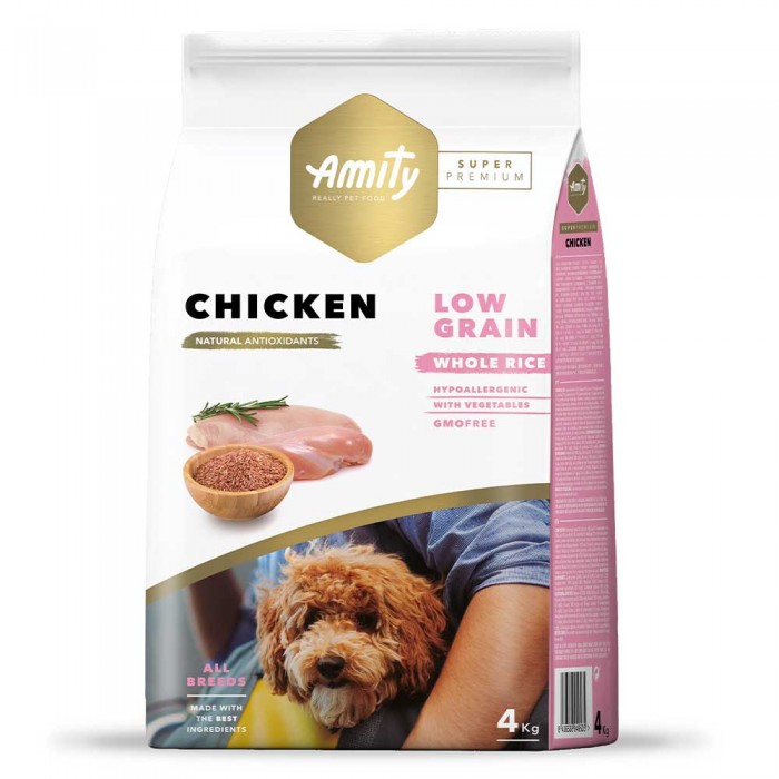Amity Super Premium Chicken сухий корм для собак з куркою 4 кг