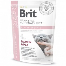 Brit GF Veterinary Diets Cat Hypoallergenic з лососем і горохом для котів 400 g