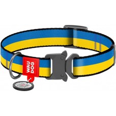 Collar WAUDOG Nylon "Colors of freedom" нашийник з QR паспортом та пластиковою фурнітурою для котів XS
