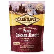 Carnilove Fresh Chicken and Rabbit Gourmand for Adult cats із куркою та кроликом для котів 400g