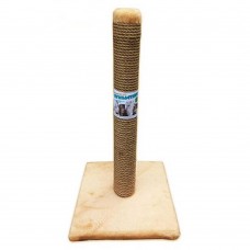 Пухнастики кігтеточка для котів стовпчик на підставці (джут) бежева 30×55 см