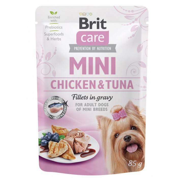 Brit Care Mini pouch філе курки з тунцем у соусі 85g
