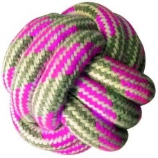 Croci Pastel іграшка для собак "Канатний м'яч" (рожевий) 7,5 см