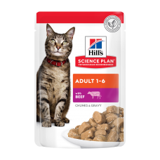 Hill's Science Plan Adult вологий корм для котів з яловичиною 85 г*12 шт