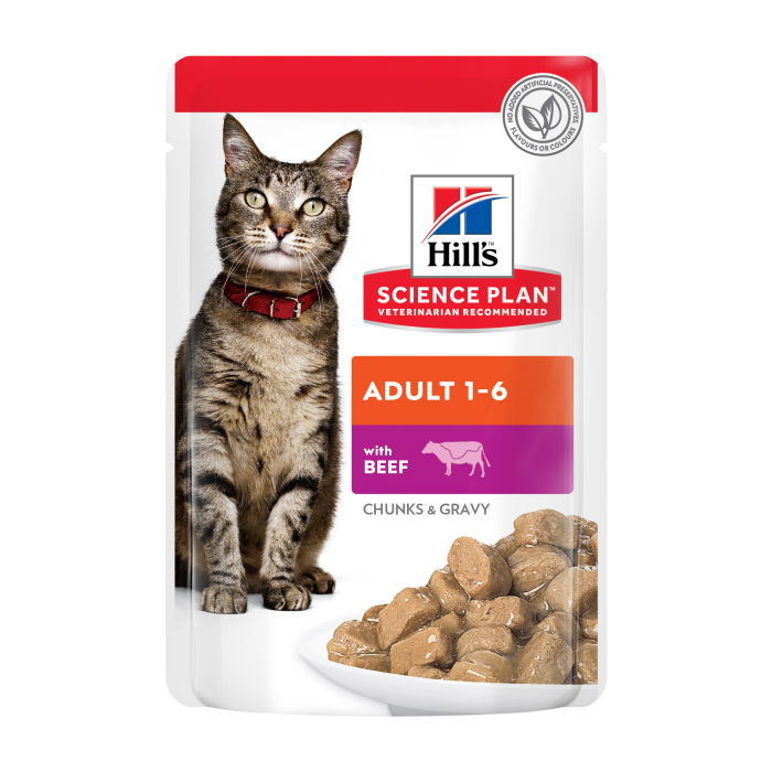 Hill's Science Plan Adult вологий корм для котів з яловичиною 85 г*12 шт