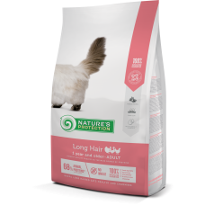 Nature's Protection Long hair сухий корм для дорослих котів з довгою шерстю 7кг