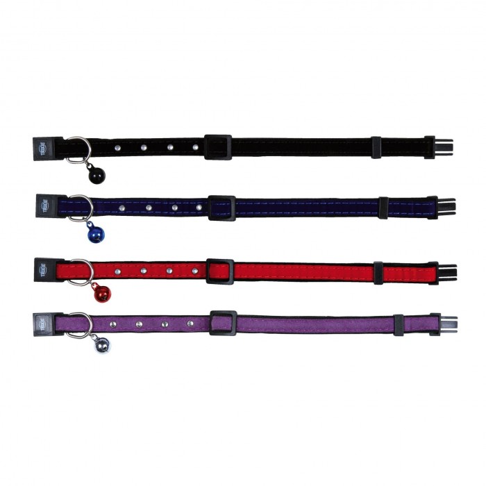 Trixie нашийник для котів оксамит з заклепками 4-х кольорів