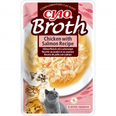INABA CIAO Broth вологий корм для котів курка та лосось в бульйоні 40 г