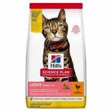 Hill's SP Adult Light сухий корм з куркою для дорослих котів, схильних до зайвої ваги 1,5 кг