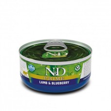 Farmina N&D Grain Free Prime Lamb Adult беззерновий вологий корм для котів з ягням та чорницею 70 г