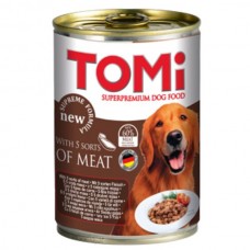 TOMI 5 KINDS OF MEAT вологий корм для собак з 5 видами м'яса в соусі 400 г