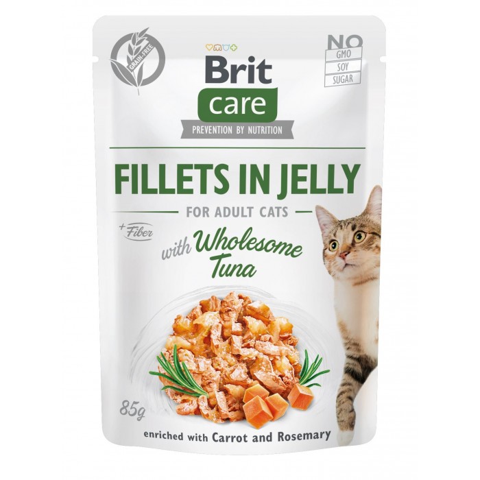 Brit Care Cat pouch філе в желе з тунцем 85g