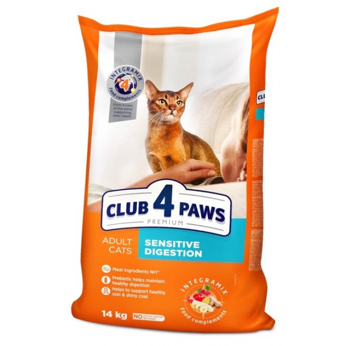 Club 4 Paws Premium Sensitive Digestion Adult Cat Chicken сухий корм для котiв з куркою 14 кг