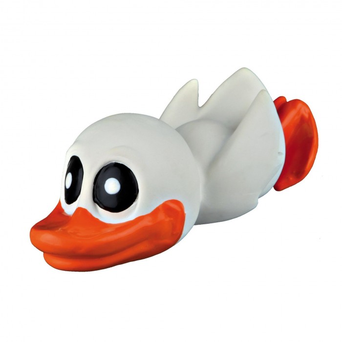 Trixie іграшка для собак каченя біле з пищалкою 13 см