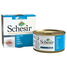 Schesir Tuna вологий корм для дорослих котів з тунцем в желе 85 г