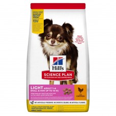 Hill’s SP Adult Light Small & Mini сухий корм для собак малих порід схильних до зайвої ваги з куркою 6 кг