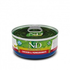 Farmina N&D Grain Free Prime Chicken Adult беззерновий вологий корм для котів з куркою та гранатом 70 г