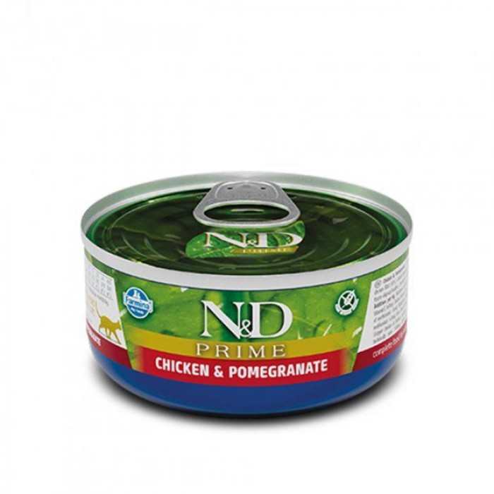 Farmina N&D Grain Free Prime Chicken Adult беззерновий вологий корм для котів з куркою та гранатом 70 г