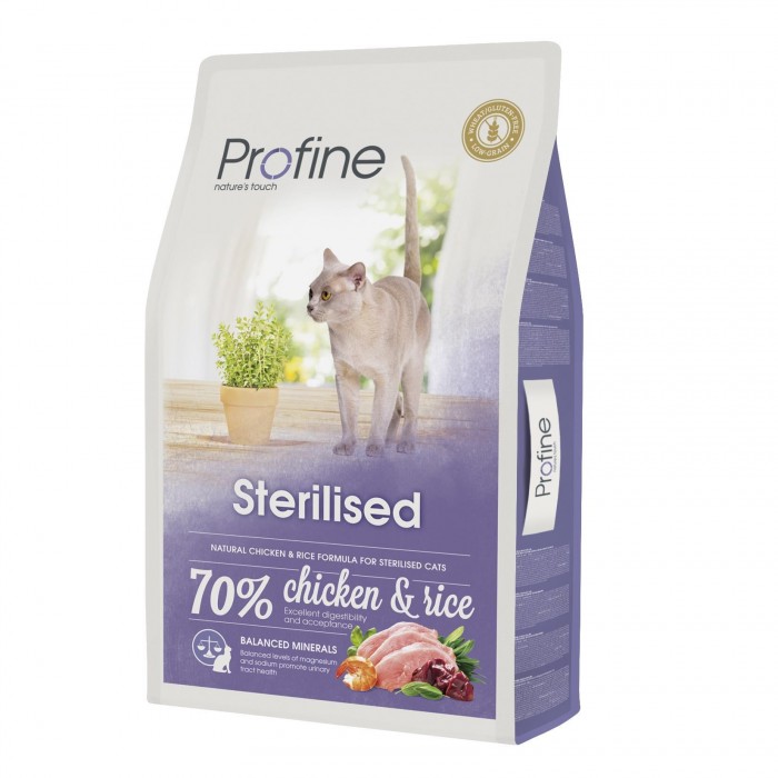 Profine Cat Sterilised курка та рис для кастрованих 10 kg