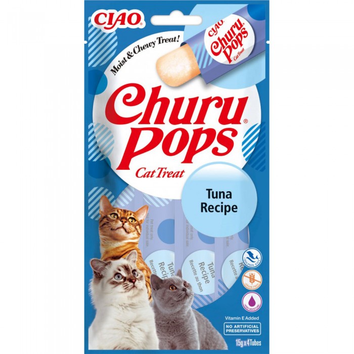 INABA Churu Pops ласощі для котів з тунцем 4 шт*15 г