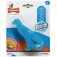 Nylabone Puppy Chew Dinosaur іграшка динозавр для цуценят малих порід з ароматом курки 12см