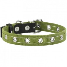 Collar брезентовий безрозмірний нашийник зі світловідбиваючою ниткою для собак L 