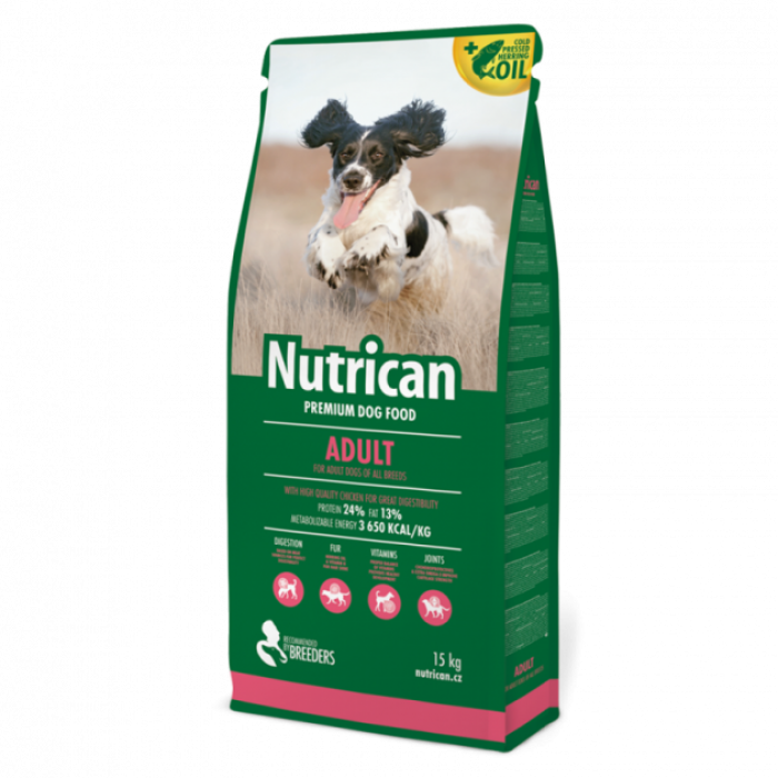 Nutrican Adult Dog сухий корм для дорослих собак всіх порід 15 кг