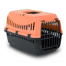 Bergamo Gipsy 2 Large Melone переноска з пластиковими дверцятами для котів та собак до 12 кг (персикова)
