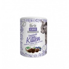 Brit Care Cat Snack Superfruits Kitten ласощі для кошенят з куркою, кокосом та чорницею 100 г