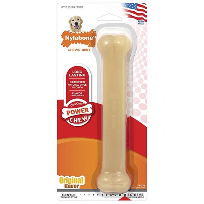 Nylabone Dura Chew Giant іграшка кістка для собак великих порід з м'ясним ароматом 19,6см
