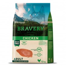 Bravery Chicken Adult Large/Medium сухий корм для собак середніх та великих порід з куркою 12 кг