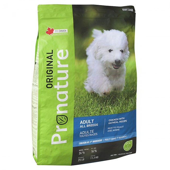 Pronature Original Dog Adult Chicken with Oatmeal сухий корм для дорослих собак з куркою 11,3 кг