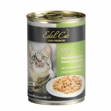 Edel Cat Шматочки з індичкою та печінкою в соусі для котів 400g