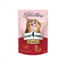Club 4 Paws Premium Selection вологий корм для котів з кроликом в соусі 85 г